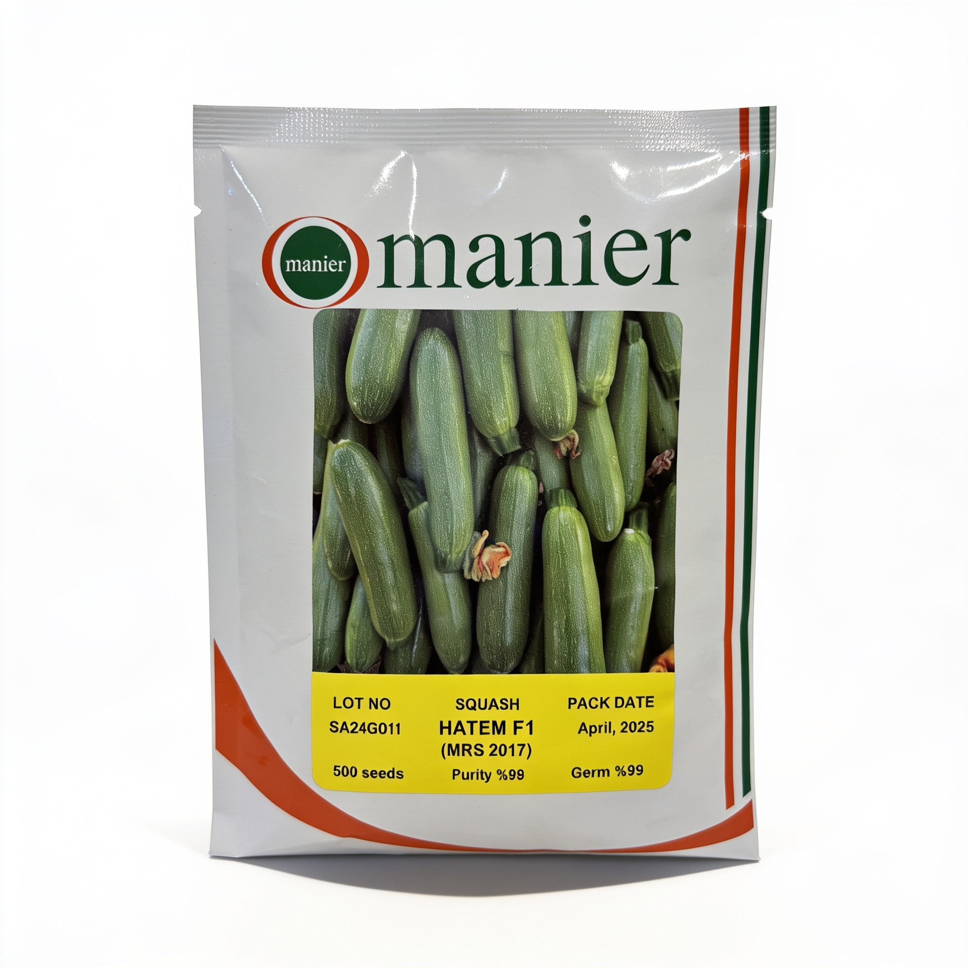 green courgettes Seeds, Manier
